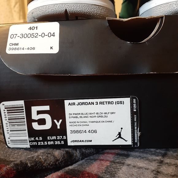 Jordan 3 retro powder blue (GS) sold!!!!! - Picture 8 of 10